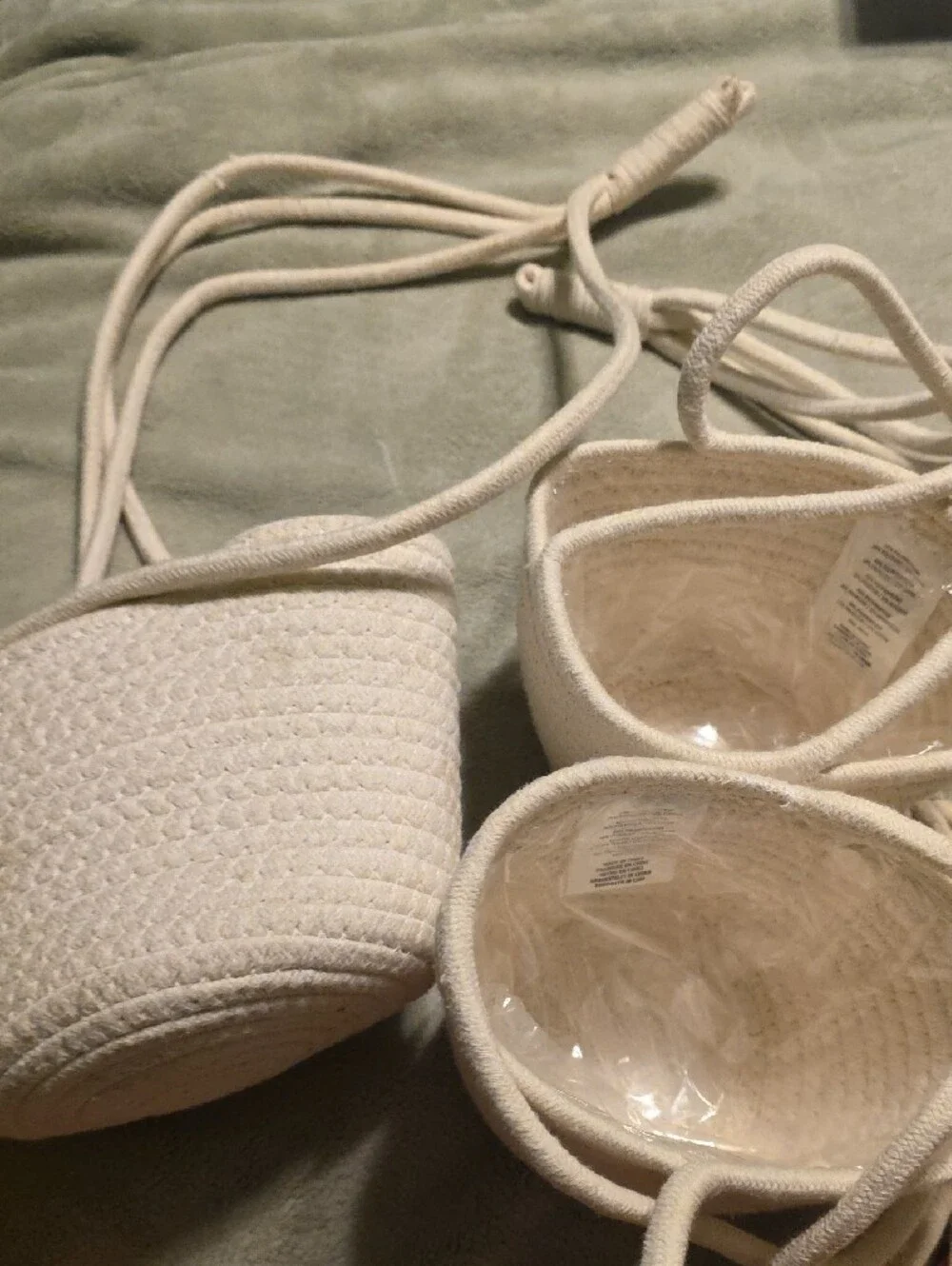 3 Woven Hanging Baskets